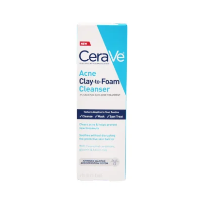 CERAVE ACNE CLAY-TO-FOAM CLEANSER 118ML